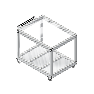 31-SM10D5-5 MODULAR SOLUTIONS ALUMINUM CASTER<br>5" SWIVEL, M10 STEM